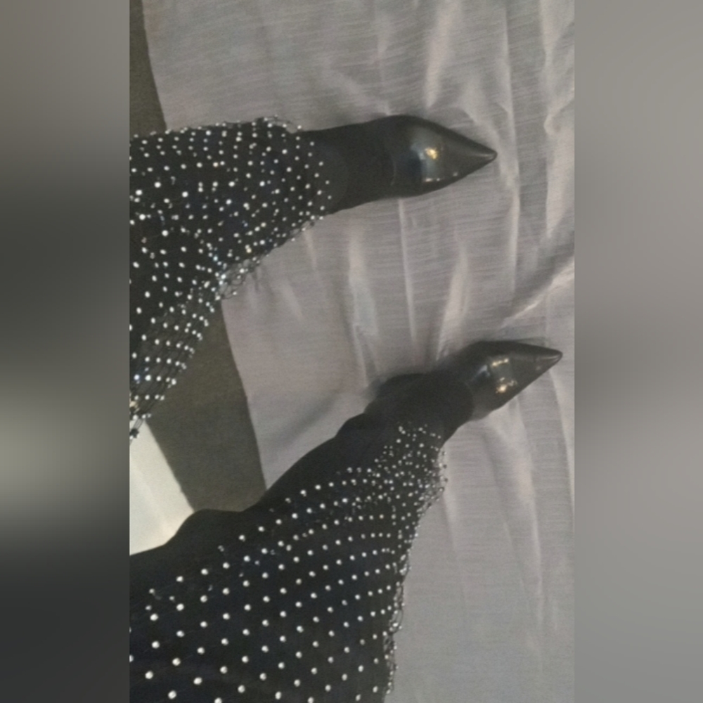 Studded mom jeans